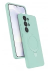 Mey İthalat®  Samsung Galaxy S26 Ultra Regal Magsafe Standlı Kapak - Su Yeşili