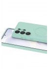 Mey İthalat®  Samsung Galaxy S26 Ultra Regal Magsafe Standlı Kapak - Su Yeşili
