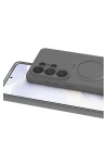 Mey İthalat®  Samsung Galaxy S26 Ultra Regal Magsafe Standlı Kapak - Titan Gri