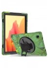 Mey İthalat®  Samsung Galaxy T220 Tab A7 Lite 8.7 Kılıf Amazing Tablet Kapak - Kamuflaj