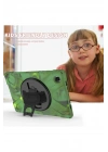 Mey İthalat®  Samsung Galaxy T220 Tab A7 Lite 8.7 Kılıf Amazing Tablet Kapak - Kamuflaj