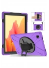 Mey İthalat®  Samsung Galaxy T220 Tab A7 Lite 8.7 Kılıf Amazing Tablet Kapak - Mor