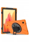 Mey İthalat®  Samsung Galaxy T220 Tab A7 Lite 8.7 Kılıf Amazing Tablet Kapak - Turuncu