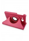 Mey İthalat®  Samsung Galaxy T280 Tab A 7 Kılıf 360 Tablet Deri Kılıf - Pembe