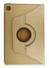 Mey İthalat®  Samsung Galaxy T500 Tab A7 10.4 Kılıf 360 Tablet Deri Kılıf - Gold