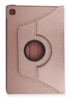 Mey İthalat®  Samsung Galaxy T500 Tab A7 10.4 Kılıf 360 Tablet Deri Kılıf - Rose Gold