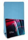 Mey İthalat®  Samsung Galaxy T970 Tab S7 Plus 12.4 Kılıf Tablet Smart Kılıf - Mavi