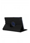 Mey İthalat®  Samsung Galaxy Tab A11 360 Tablet Deri Kılıf - Siyah