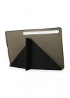 Mey İthalat®  Samsung Galaxy Tab A9 Plus Kılıf Kalemlikli Mars Tablet Kılıfı - Koyu Gri