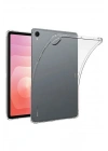 Mey İthalat®  Samsung Galaxy Tab S11 Kılıf Anti Shock Tablet Silikon - Şeffaf