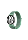 Mey İthalat®  Samsung Galaxy Watch 4 Hasırlı Cırtcırtlı Kordon - Turkuaz