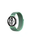Mey İthalat®  Samsung Galaxy Watch 4 Hasırlı Cırtcırtlı Kordon - Turkuaz