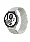 Mey İthalat®  Samsung Galaxy Watch 4 Metal Mıknatıslı Kordon - Gümüş