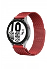 Mey İthalat®  Samsung Galaxy Watch 4 Metal Mıknatıslı Kordon - Kırmızı
