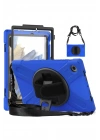 Mey İthalat®  Samsung Galaxy X200 Tab A8 10.5 Kılıf Amazing Tablet Kapak - Mavi