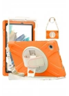 Mey İthalat®  Samsung Galaxy X200 Tab A8 10.5 Kılıf Amazing Tablet Kapak - Turuncu
