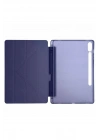 Mey İthalat®  Samsung Galaxy X610 Tab S9 FE Plus 12.4 Kılıf Kalemlikli Mars Tablet Kılıfı - Lacivert