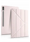 Mey İthalat®  Samsung Galaxy X610 Tab S9 FE Plus 12.4 Kılıf Kalemlikli Mars Tablet Kılıfı - Rose Gold