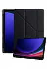 Mey İthalat®  Samsung Galaxy X730 Tab S11 Kalemlikli Mars Tablet Kılıfı - Siyah