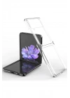 Mey İthalat®  Samsung Galaxy Z Flip 3 Kılıf Fold TPU Silikon - Şeffaf