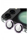Mey İthalat®  Samsung Galaxy Z Flip 5 Valdez Metal Kamera Lens - Derin Mor