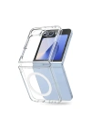 Mey İthalat®  Samsung Galaxy Z Flip 6 Kılıf Magneticsafe Şeffaf Silikon - Şeffaf