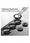 Mey İthalat®  Samsung Galaxy Z Fold 5 Valdez Metal Kamera Lens - Siyah