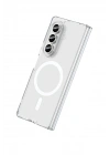 Mey İthalat®  Samsung Galaxy Z Fold 7 Kılıf Magneticsafe Şeffaf Silikon - Şeffaf