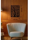 Mey İthalat® Soyut Ağaç Dalları Ahşap Duvar Tablosu - 25x35 cm Lazer Kesim Dekoratif Pano