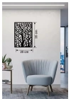 Mey İthalat® Soyut Ağaç Dalları Ahşap Duvar Tablosu - 25x35 cm Lazer Kesim Dekoratif Pano