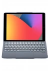 Mey İthalat®  T5506D iPad 10.2 (9.Nesil) Kılıf Palermo Ledli Klavyeli Standlı Tablet Kılıfı - Siyah