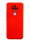Mey İthalat®  Tecno Camon 16 Kılıf Nano içi Kadife Silikon - Kırmızı