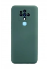 Mey İthalat®  Tecno Camon 16 Kılıf Nano içi Kadife Silikon - Koyu Yeşil