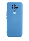 Mey İthalat®  Tecno Camon 16 Kılıf Nano içi Kadife Silikon - Mavi