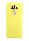 Mey İthalat®  Tecno Camon 16 Kılıf Nano içi Kadife Silikon - Sarı