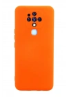 Mey İthalat®  Tecno Camon 16 Kılıf Nano içi Kadife Silikon - Turuncu