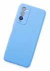 Mey İthalat®  Tecno Camon 18 Kılıf First Silikon - Mavi