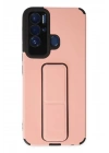 Mey İthalat®  Tecno Pova Neo Kılıf Mega Standlı Silikon - Pudra