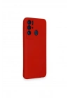 Mey İthalat®  Tecno Pova Neo Kılıf Nano içi Kadife Silikon - Kırmızı