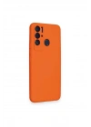 Mey İthalat®  Tecno Pova Neo Kılıf Nano içi Kadife Silikon - Turuncu