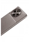 Mey İthalat®  Tecno Spark 30 Pro Kılıf Auto Focus Karbon Kapak - Gri