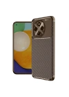 Mey İthalat®  Tecno Spark 30 Pro Kılıf Auto Focus Karbon Kapak - Kahverengi