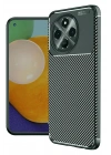 Mey İthalat®  Tecno Spark 30 Pro Kılıf Auto Focus Karbon Kapak - Koyu Yeşil