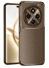 Mey İthalat®  Tecno Spark 30C Kılıf Auto Focus Karbon Kapak - Kahverengi