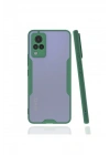 Mey İthalat®  Vivo V21 Kılıf Platin Silikon - Yeşil