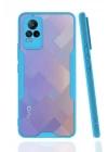 Mey İthalat®  Vivo V21e Kılıf Platin Silikon - Mavi