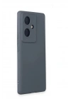 Mey İthalat®  Vivo V29 Lite Kılıf Nano içi Kadife Silikon - Gri
