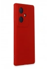 Mey İthalat®  Vivo V29 Lite Kılıf Nano içi Kadife Silikon - Kırmızı