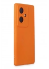 Mey İthalat®  Vivo V29 Lite Kılıf Nano içi Kadife Silikon - Turuncu