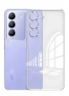 Mey İthalat®  Vivo V30 Lite 4G Kılıf Lüx Şeffaf Silikon